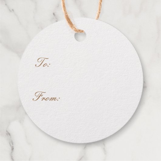 Buon Natale Gold Bedankjes Labels (Achterkant)