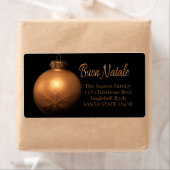 Buon Natale Golden-sierlabel Etiket (Insitu)