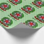 Buon Natale Italiaans kerstfeest Cadeaupapier (Hoek)