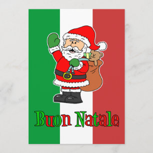 Buon Natale, Italiaans kerstfeest Uitnodiging