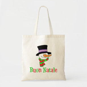 Buon Natale Italiaans kerstman Tote Bag