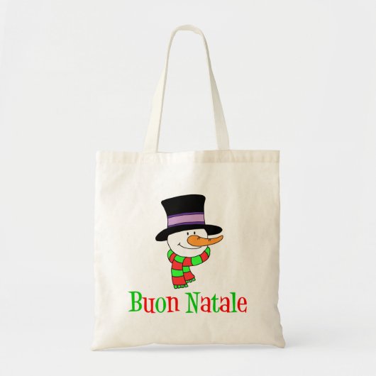 Buon Natale Italiaans kerstman Tote Bag (Voorkant)