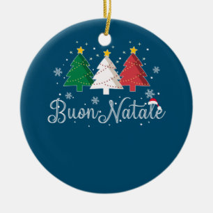 Buon Natale - Italiaanse kerstboom Keramisch Ornament