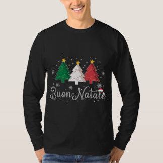 Buon Natale Italiaanse Kerstboom - Kerstmis T-shirt