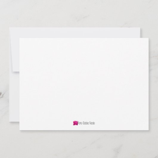 Buon Natale, Italiaanse kerstbubbels, waterverf Kaart (Achterkant)