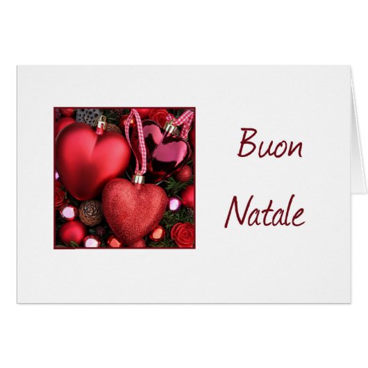Buon Natale - Italiaanse kerstKaart (Voorkant Horizontaal)
