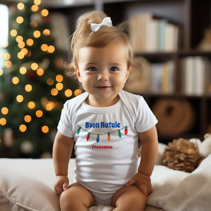 Buon Natale Italiaanse kerstverlichting Romper