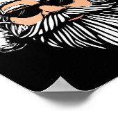 Buon natale italiaanse santa claus babbo grappige poster (Hoek)