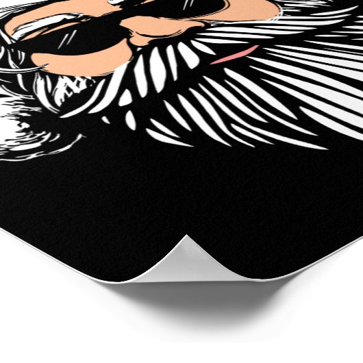 Buon natale italiaanse santa claus babbo grappige poster (Hoek)