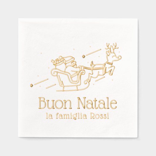 Buon Natale Italie Noël Party Père Noël (Recto)