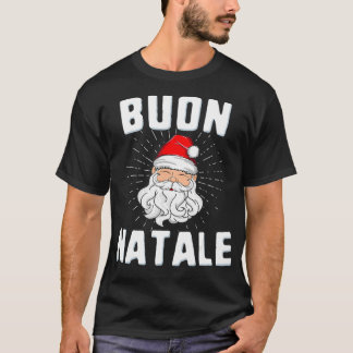 Buon Natale Italië Pride Santa Babbo Italiaanse Ch T-shirt