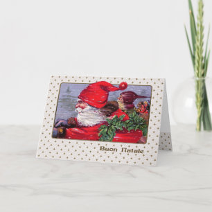 Buon Natale. kerstKaart in het Italiaans Feestdagen Kaart