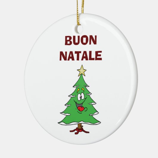"BUON NATALE" LAUGHING CHRISTMAS TREE ORNAMENT (Links)