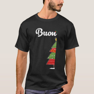 Buon Natale Matching Paar Lelijke Kerst en Nieuw T-shirt