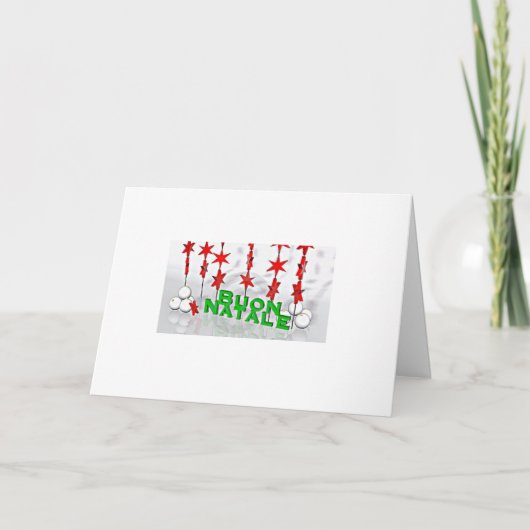 *** BUON NATALE** MERRY CHRISTMAS FAMILIE/VRIENDS KAART (Voorkant)