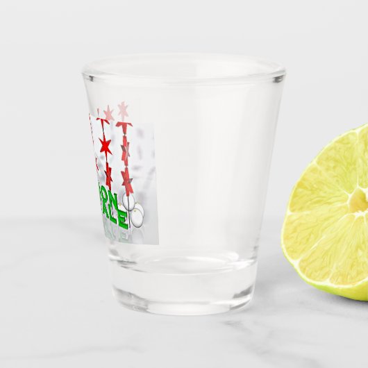 **BUON NATALE* MERRY CHRISTMAS SHOT GLAS (Rechts)