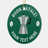 Buon Natale Moka Pot Christmas tree ornament (Links)