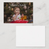 Buon natale notitiekaartje (Voorkant / Achterkant)