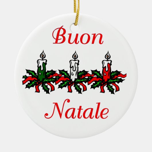 Buon Natale - ornement de Joyeux Noël (Devant)