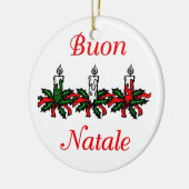 Buon Natale - ornement de Joyeux Noël (Gauche)