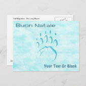 Buon Natale - Polar Beer Pw Print Briefkaart (Voorkant / Achterkant)
