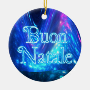 Buon Natale - Qaanaaq - Noordelijke Lichten Keramisch Ornament
