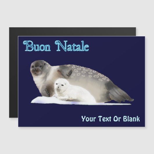 Buon Natale - Ringed zegel (Voorkant / Achterkant)