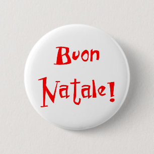 Buon Natale Ronde Button 5,7 Cm