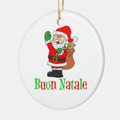 Buon Natale Santa Ornament (Links)
