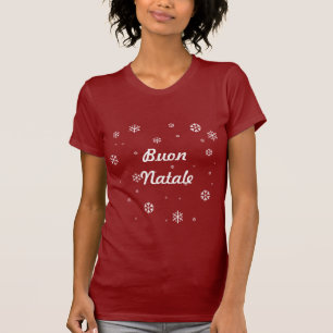 Buon Natale Snowflakes T-shirt