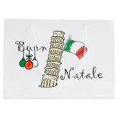 Buon Natale Tower van Pisa Large Cadeauzakje (Achterkant)