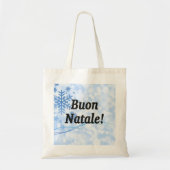 Buon Natale! Vrolijk kerstfeest in Italiaanse bf Tote Bag (Voorkant)