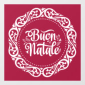 Buon Natale Window Cling Raamsticker (Vel)