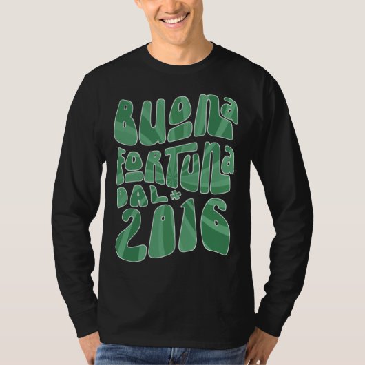 Buona Fortuna Dal 2016 7 Anni Compleanno St Patric T-shirt (Voorkant)