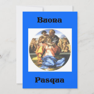 Buona Pascua Italiaans Wenskaart voor Pasen Feestdagenkaart
