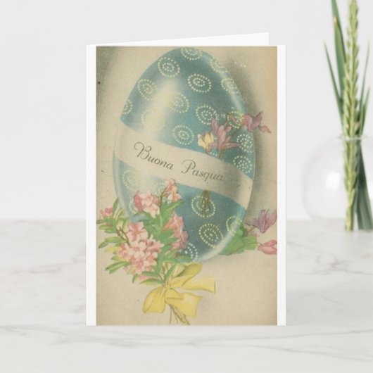 Buona Pasqua ! Carte Pâques italienne vintage (Devant)