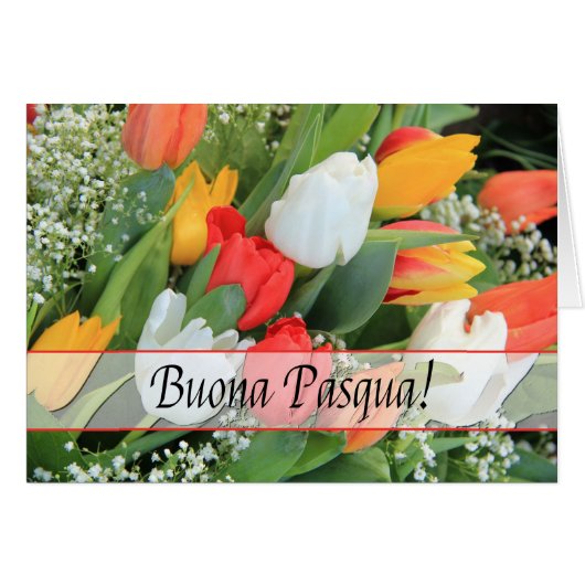 Buona Pasqua Italy Happy Pasaster (Voorkant Horizontaal)
