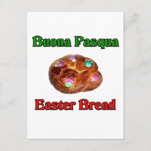Buona Pasqua Paasbrood Feestdagenkaart