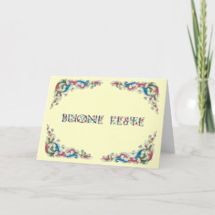Buone feste - prettige feestdagen (plural:) in het kaart