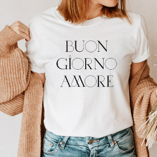 Buongiorno Amore Stijlvol Italiaans Modern Scrip Tri-Blend Shirt