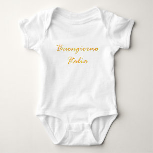Buongiorno Italia. Golden gradiënttekst. Romper