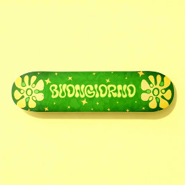 Buongiorno! Levendige Italiaans geïnspireerde bloe Skateboard