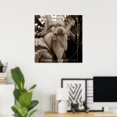 Buquê de folhas poster (Thuiskantoor)