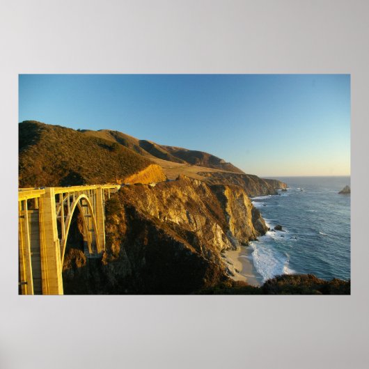 Bur Sur Coastline and Bridge Poster (Voorkant)