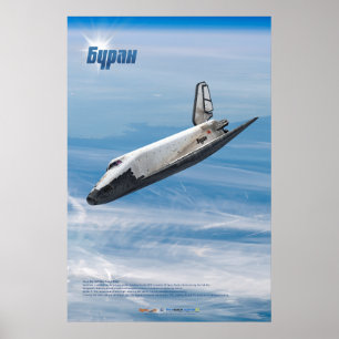 Buran: Legendarische Sovjet-Ruimtevaartuig in Vluc Poster