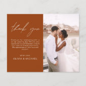 Burange Mariage minimaliste Merci Cartes (Devant)