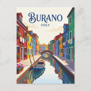Burano-eiland Italië Briefkaart