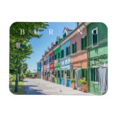 Burano Island huisvest uitzicht fridge magnet Magneet (Horizontaal)
