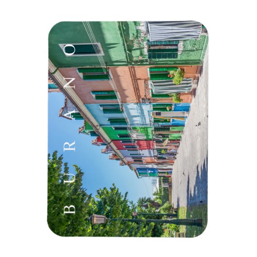 Burano Island huisvest uitzicht fridge magnet Magneet (Verticaal)
