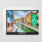Burano, Italië Briefkaart (Voorkant / Achterkant)